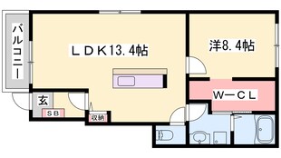 英賀保駅 徒歩27分 1階の物件間取画像